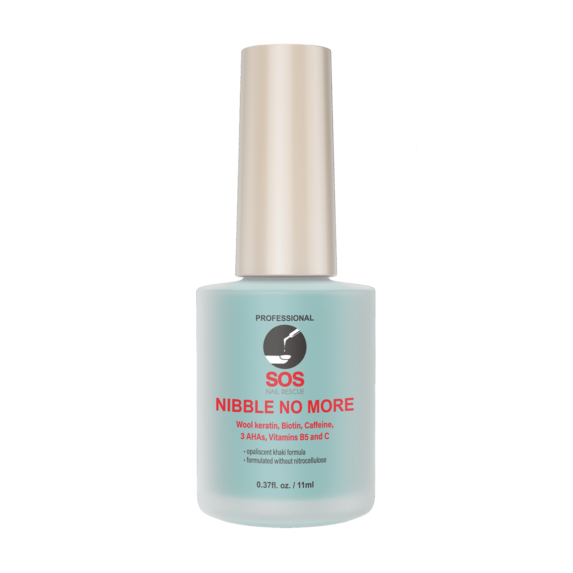 Засіб для догляду за нігтями SOS Nail Rescue Nibble No More, з біотином та кофеїном, 11 мл